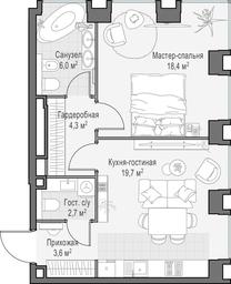 1-BD Apartment Sale, 55.5 sq. m. at Life Time, Sergeya Makeyeva Street, вл11/9с1-10, Moscow, Russia #2 1-BD Apartment Sale, 55.5 sq. m. at Life Time, Sergeya Makeyeva Street, вл11/9с1-10, Moscow, Russia #2