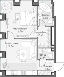1-BD Apartment Sale, 56.4 sq. m. at Life Time, Sergeya Makeyeva Street, вл11/9с1-10, Moscow, Russia #2 1-BD Apartment Sale, 56.4 sq. m. at Life Time, Sergeya Makeyeva Street, вл11/9с1-10, Moscow, Russia #2