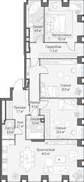 4-BD Apartment Sale, 148 sq. m. at Life Time, Sergeya Makeyeva Street, вл11/9с1-10, Moscow, Russia #2 4-BD Apartment Sale, 148 sq. m. at Life Time, Sergeya Makeyeva Street, вл11/9с1-10, Moscow, Russia #2