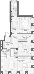 3-BD Apartment Sale, 129.9 sq. m. at Life Time, Sergeya Makeyeva Street, вл11/9с1-10, Moscow, Russia #2 3-BD Apartment Sale, 129.9 sq. m. at Life Time, Sergeya Makeyeva Street, вл11/9с1-10, Moscow, Russia #2