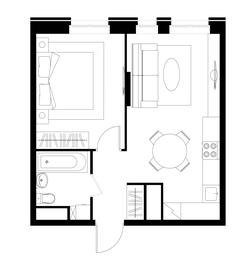 Apartment Sale, 39.4平方米 at Pervyi Moskovskiy, ulitsa Bianki, 1, Moskovskiy, Moscow, Russia #4