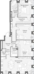 4-BD Apartment Sale, 148.6 sq. m. at Life Time, Sergeya Makeyeva Street, вл11/9с1-10, Moscow, Russia #2 4-BD Apartment Sale, 148.6 sq. m. at Life Time, Sergeya Makeyeva Street, вл11/9с1-10, Moscow, Russia #2