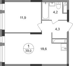 Apartment Sale, 39 sq. m. at Pervyi Moskovskiy, ulitsa Bianki, 1, Moskovskiy, Moscow, Russia #2 Apartment Sale, 39 sq. m. at Pervyi Moskovskiy, ulitsa Bianki, 1, Moskovskiy, Moscow, Russia #2
