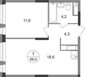 Apartment Sale, 39平方米 at Pervyi Moskovskiy, ulitsa Bianki, 1, Moskovskiy, Moscow, Russia #2 Apartment Sale, 39平方米 at Pervyi Moskovskiy, ulitsa Bianki, 1, Moskovskiy, Moscow, Russia #2