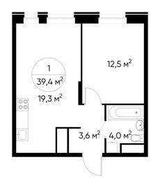 Apartment Sale, 39.4 sq. m. at Pervyi Moskovskiy, ulitsa Bianki, 1, Moskovskiy, Moscow, Russia #2 Apartment Sale, 39.4 sq. m. at Pervyi Moskovskiy, ulitsa Bianki, 1, Moskovskiy, Moscow, Russia #2