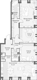 4-BD Apartment Sale, 152.4 sq. m. at Life Time, Sergeya Makeyeva Street, вл11/9с1-10, Moscow, Russia #2 4-BD Apartment Sale, 152.4 sq. m. at Life Time, Sergeya Makeyeva Street, вл11/9с1-10, Moscow, Russia #2