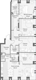 4-BD Apartment Sale, 152.4 sq. m. at Life Time, Sergeya Makeyeva Street, вл11/9с1-10, Moscow, Russia #3 4-BD Apartment Sale, 152.4 sq. m. at Life Time, Sergeya Makeyeva Street, вл11/9с1-10, Moscow, Russia #3