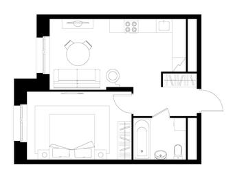 Apartment Sale, 40.3 sq. m. at Pervyi Moskovskiy, ulitsa Bianki, 1, Moskovskiy, Moscow, Russia #3