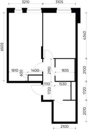Apartment Sale, 48.1平方米 at Pervyi Moskovskiy, ulitsa Bianki, 1, Moskovskiy, Moscow, Russia #3 Apartment Sale, 48.1平方米 at Pervyi Moskovskiy, ulitsa Bianki, 1, Moskovskiy, Moscow, Russia #3