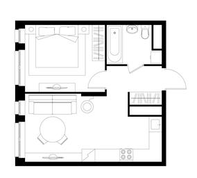 Apartment Sale, 39 sq. m. at Pervyi Moskovskiy, ulitsa Bianki, 1, Moskovskiy, Moscow, Russia #4