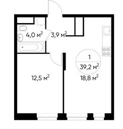 Apartment Sale, 39.2 sq. m. at Pervyi Moskovskiy, ulitsa Bianki, 1, Moskovskiy, Moscow, Russia #2 Apartment Sale, 39.2 sq. m. at Pervyi Moskovskiy, ulitsa Bianki, 1, Moskovskiy, Moscow, Russia #2