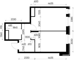 Apartment Sale, 43.1平方米 at Pervyi Moskovskiy, ulitsa Bianki, 1, Moskovskiy, Moscow, Russia #3 Apartment Sale, 43.1平方米 at Pervyi Moskovskiy, ulitsa Bianki, 1, Moskovskiy, Moscow, Russia #3