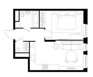 Apartment Sale, 42.9平方米 at Pervyi Moskovskiy, ulitsa Bianki, 1, Moskovskiy, Moscow, Russia #4