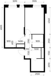 Apartment Sale, 48.1 sq. m. at Pervyi Moskovskiy, ulitsa Bianki, 1, Moskovskiy, Moscow, Russia #3 Apartment Sale, 48.1 sq. m. at Pervyi Moskovskiy, ulitsa Bianki, 1, Moskovskiy, Moscow, Russia #3