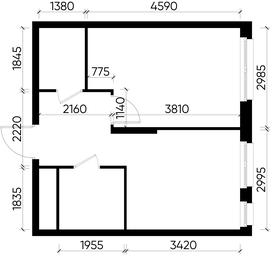 Apartment Sale, 34.8 sq. m. at Pervyi Moskovskiy, ulitsa Bianki, 1, Moskovskiy, Moscow, Russia #3