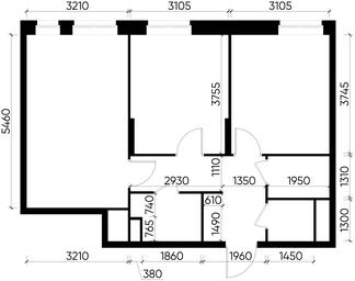 2-BD Apartment Sale, 55.5平方米 at Pervyi Moskovskiy, ulitsa Bianki, 1, Moskovskiy, Moscow, Russia #3 2-BD Apartment Sale, 55.5平方米 at Pervyi Moskovskiy, ulitsa Bianki, 1, Moskovskiy, Moscow, Russia #3
