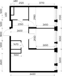 2-BD Apartment Sale, 57.7 sq. m. at Pervyi Moskovskiy, ulitsa Bianki, 1, Moskovskiy, Moscow, Russia #3