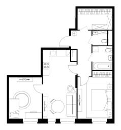 2-BD Apartment Sale, 65.8 sq. m. at Pervyi Moskovskiy, ulitsa Bianki, 1, Moskovskiy, Moscow, Russia #4