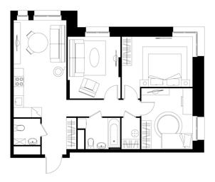 3-BD Apartment Sale, 73.7 sq. m. at Pervyi Moskovskiy, ulitsa Bianki, 1, Moskovskiy, Moscow, Russia #4