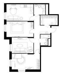 3-BD Apartment Sale, 85.8平方米 at Pervyi Moskovskiy, ulitsa Bianki, 1, Moskovskiy, Moscow, Russia #4