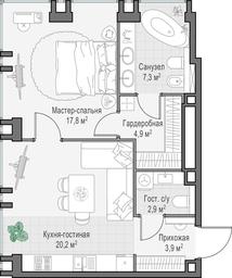 1-BD Apartment Sale, 57.4 sq. m. at Life Time, Sergeya Makeyeva Street, вл11/9с1-10, Moscow, Russia #3