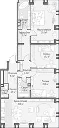 2-BD Apartment Sale, 149.8 sq. m. at Life Time, Sergeya Makeyeva Street, вл11/9с1-10, Moscow, Russia #2 2-BD Apartment Sale, 149.8 sq. m. at Life Time, Sergeya Makeyeva Street, вл11/9с1-10, Moscow, Russia #2
