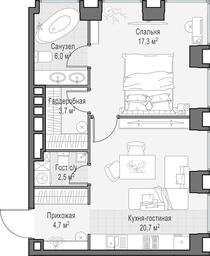 1-BD Apartment Sale, 55.1 sq. m. at Life Time, Sergeya Makeyeva Street, вл11/9с1-10, Moscow, Russia #2 1-BD Apartment Sale, 55.1 sq. m. at Life Time, Sergeya Makeyeva Street, вл11/9с1-10, Moscow, Russia #2