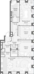 2-BD Apartment Sale, 147.9 sq. m. at Life Time, Sergeya Makeyeva Street, вл11/9с1-10, Moscow, Russia #2 2-BD Apartment Sale, 147.9 sq. m. at Life Time, Sergeya Makeyeva Street, вл11/9с1-10, Moscow, Russia #2