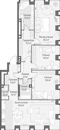 2-BD Apartment Sale, 148.2 sq. m. at Life Time, Sergeya Makeyeva Street, вл11/9с1-10, Moscow, Russia #2 2-BD Apartment Sale, 148.2 sq. m. at Life Time, Sergeya Makeyeva Street, вл11/9с1-10, Moscow, Russia #2