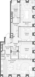 2-BD Apartment Sale, 147.8 sq. m. at Life Time, Sergeya Makeyeva Street, вл11/9с1-10, Moscow, Russia #2 2-BD Apartment Sale, 147.8 sq. m. at Life Time, Sergeya Makeyeva Street, вл11/9с1-10, Moscow, Russia #2
