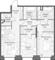Продажа 1-комн. квартиры, 99,7 м² в ЖК «Роскошный квартал LIFE TIME (ЛАЙФ ТАЙМ)», улица Сергея Макеева, вл11/9с1-10, Москва, Россия #2 Продажа 1-комн. квартиры, 99,7 м² в ЖК «Роскошный квартал LIFE TIME (ЛАЙФ ТАЙМ)», улица Сергея Макеева, вл11/9с1-10, Москва, Россия #2