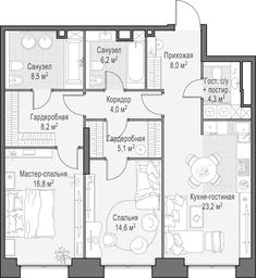 Продажа 1-комн. квартиры, 99,5 м² в ЖК «Роскошный квартал LIFE TIME (ЛАЙФ ТАЙМ)», улица Сергея Макеева, вл11/9с1-10, Москва, Россия #2 Продажа 1-комн. квартиры, 99,5 м² в ЖК «Роскошный квартал LIFE TIME (ЛАЙФ ТАЙМ)», улица Сергея Макеева, вл11/9с1-10, Москва, Россия #2