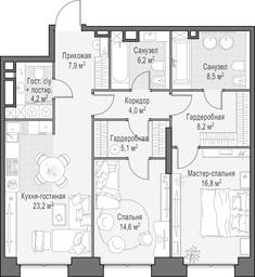 Продажа 1-комн. квартиры, 99,5 м² в ЖК «Роскошный квартал LIFE TIME (ЛАЙФ ТАЙМ)», улица Сергея Макеева, вл11/9с1-10, Москва, Россия #2 Продажа 1-комн. квартиры, 99,5 м² в ЖК «Роскошный квартал LIFE TIME (ЛАЙФ ТАЙМ)», улица Сергея Макеева, вл11/9с1-10, Москва, Россия #2