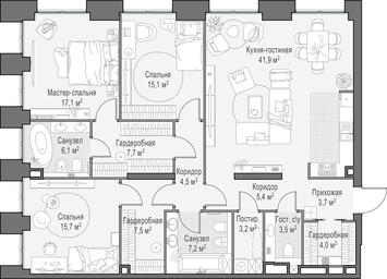 2-BD Apartment Sale, 143.5 sq. m. at Life Time, Sergeya Makeyeva Street, вл11/9с1-10, Moscow, Russia #2 2-BD Apartment Sale, 143.5 sq. m. at Life Time, Sergeya Makeyeva Street, вл11/9с1-10, Moscow, Russia #2