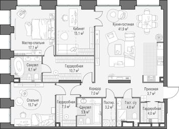 2-BD Apartment Sale, 143.5平方米 at Life Time, Sergeya Makeyeva Street, вл11/9с1-10, Moscow, Russia #3 2-BD Apartment Sale, 143.5平方米 at Life Time, Sergeya Makeyeva Street, вл11/9с1-10, Moscow, Russia #3