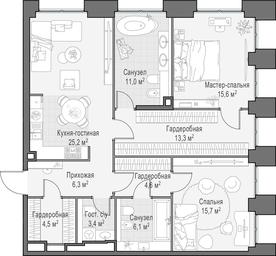1-BD Apartment Sale, 106.4 sq. m. at Life Time, Sergeya Makeyeva Street, вл11/9с1-10, Moscow, Russia #2 1-BD Apartment Sale, 106.4 sq. m. at Life Time, Sergeya Makeyeva Street, вл11/9с1-10, Moscow, Russia #2