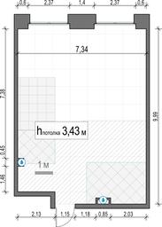 1-BD Apartment Sale, 70.7 sq. m. at Life Time, Sergeya Makeyeva Street, вл11/9с1-10, Moscow, Russia #4