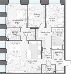 4-BD Apartment Sale, 135.4 sq. m. at Life Time, Sergeya Makeyeva Street, вл11/9с1-10, Moscow, Russia #2 4-BD Apartment Sale, 135.4 sq. m. at Life Time, Sergeya Makeyeva Street, вл11/9с1-10, Moscow, Russia #2