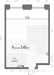 1-BD Apartment Sale, 70.7 sq. m. at Life Time, Sergeya Makeyeva Street, вл11/9с1-10, Moscow, Russia #3