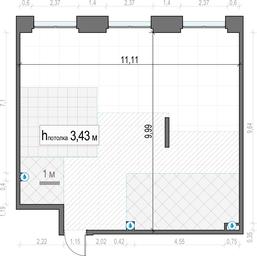 1-BD Apartment Sale, 105.6 sq. m. at Life Time, Sergeya Makeyeva Street, вл11/9с1-10, Moscow, Russia #3