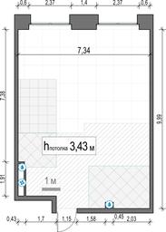 1-BD Apartment Sale, 70.3 sq. m. at Life Time, Sergeya Makeyeva Street, вл11/9с1-10, Moscow, Russia #4