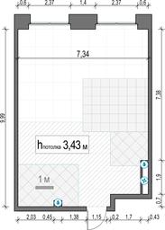 1-BD Apartment Sale, 70.5 sq. m. at Life Time, Sergeya Makeyeva Street, вл11/9с1-10, Moscow, Russia #4