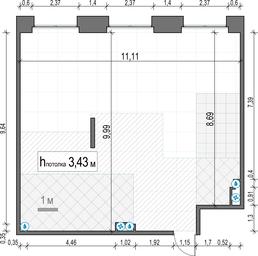 1-BD Apartment Sale, 105.3 sq. m. at Life Time, Sergeya Makeyeva Street, вл11/9с1-10, Moscow, Russia #4