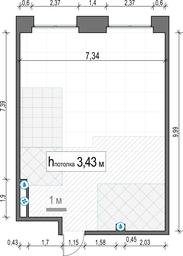 1-BD Apartment Sale, 70.4 sq. m. at Life Time, Sergeya Makeyeva Street, вл11/9с1-10, Moscow, Russia #4