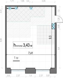 1-BD Apartment Sale, 67.4 sq. m. at Life Time, Sergeya Makeyeva Street, вл11/9с1-10, Moscow, Russia #3