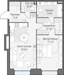 1-BD Apartment Sale, 67.1 sq. m. at Life Time, Sergeya Makeyeva Street, вл11/9с1-10, Moscow, Russia #2 1-BD Apartment Sale, 67.1 sq. m. at Life Time, Sergeya Makeyeva Street, вл11/9с1-10, Moscow, Russia #2