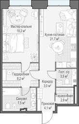 1-BD Apartment Sale, 70.5 sq. m. at Life Time, Sergeya Makeyeva Street, вл11/9с1-10, Moscow, Russia #2 1-BD Apartment Sale, 70.5 sq. m. at Life Time, Sergeya Makeyeva Street, вл11/9с1-10, Moscow, Russia #2