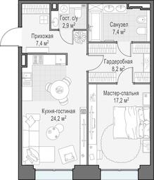 1-BD Apartment Sale, 67.5 sq. m. at Life Time, Sergeya Makeyeva Street, вл11/9с1-10, Moscow, Russia #2 1-BD Apartment Sale, 67.5 sq. m. at Life Time, Sergeya Makeyeva Street, вл11/9с1-10, Moscow, Russia #2