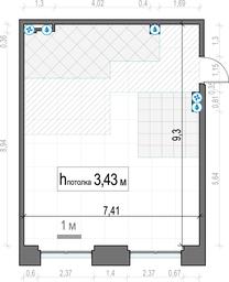 1-BD Apartment Sale, 67.5 sq. m. at Life Time, Sergeya Makeyeva Street, вл11/9с1-10, Moscow, Russia #3