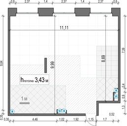 1-BD Apartment Sale, 105.3 sq. m. at Life Time, Sergeya Makeyeva Street, вл11/9с1-10, Moscow, Russia #4